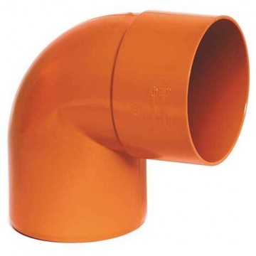 Curva in PVC 90° Arancio